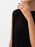 anillo Pois Moi en oro blanco de 18kt con diamantes